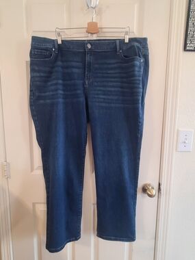 Lane Bryant Dark Blue Straight Leg Jeans